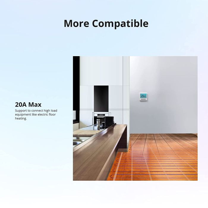 SONOFF pametno stikalo THR320, senzor za temp. in vlažnost, Alexa/Google Home/IFTTT, 20A max.