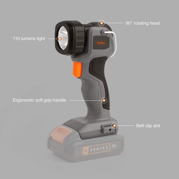 VonHaus E-Series akumulatorska LED delovna svetilka