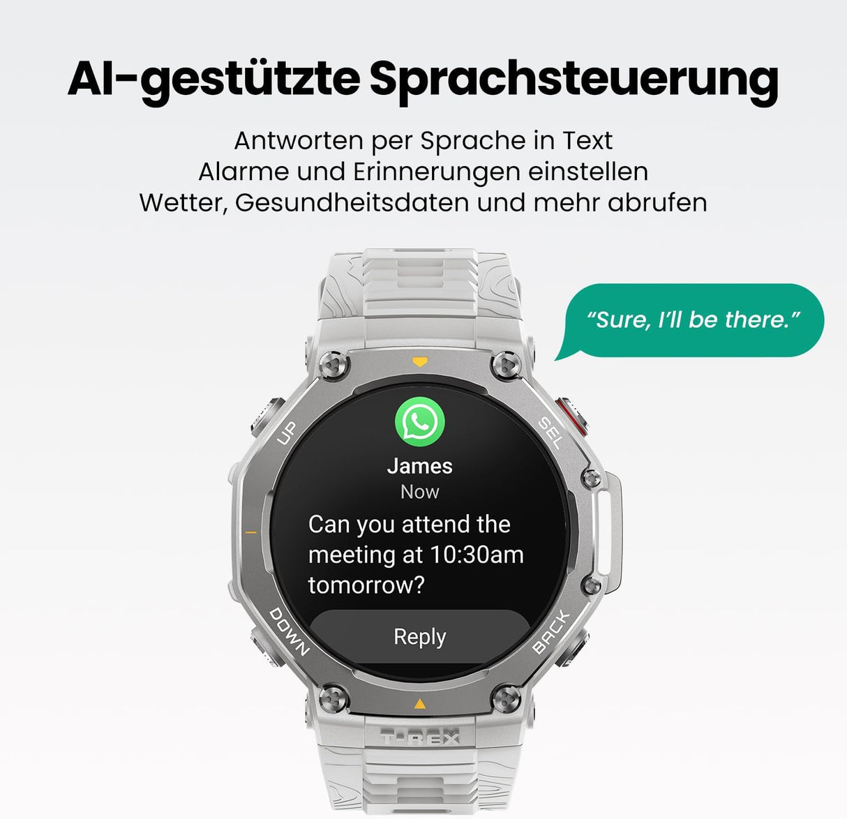 Amazfit T-REX 3 pametna ura, siva