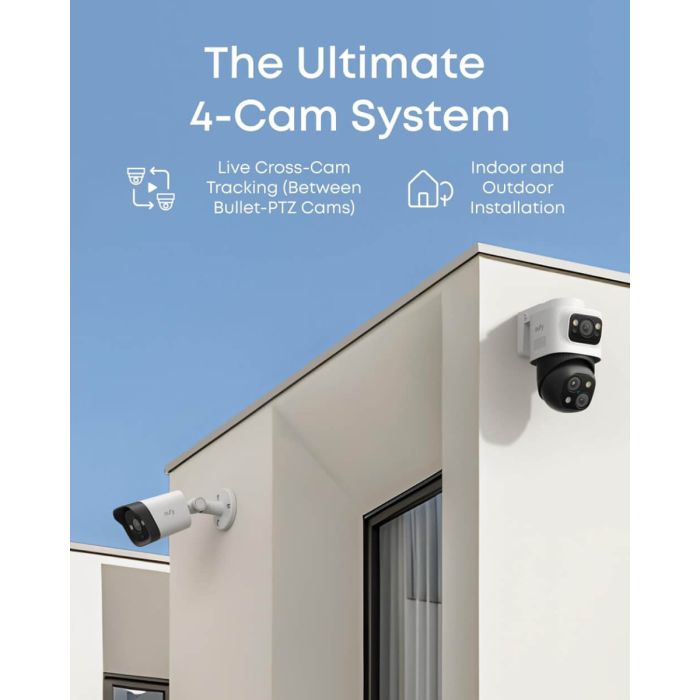 Anker Eufy Security PoE NVR nadzorni sistem S4 (2x eufy E40 + 2x eufy S4)