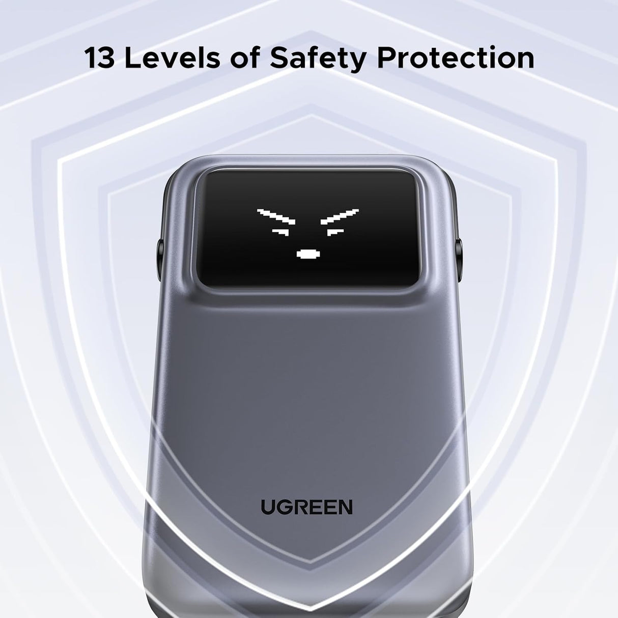 Ugreen Uno 10.000mAh 30w QC polnilna prenosna baterija z vgrajenim USB-C kablom