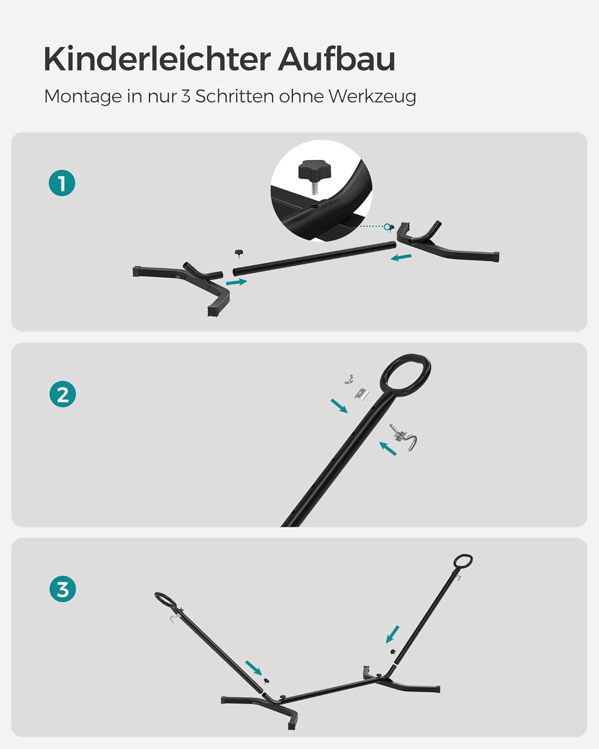 SONGMICS mreža z okvirjem bež GHS001M01