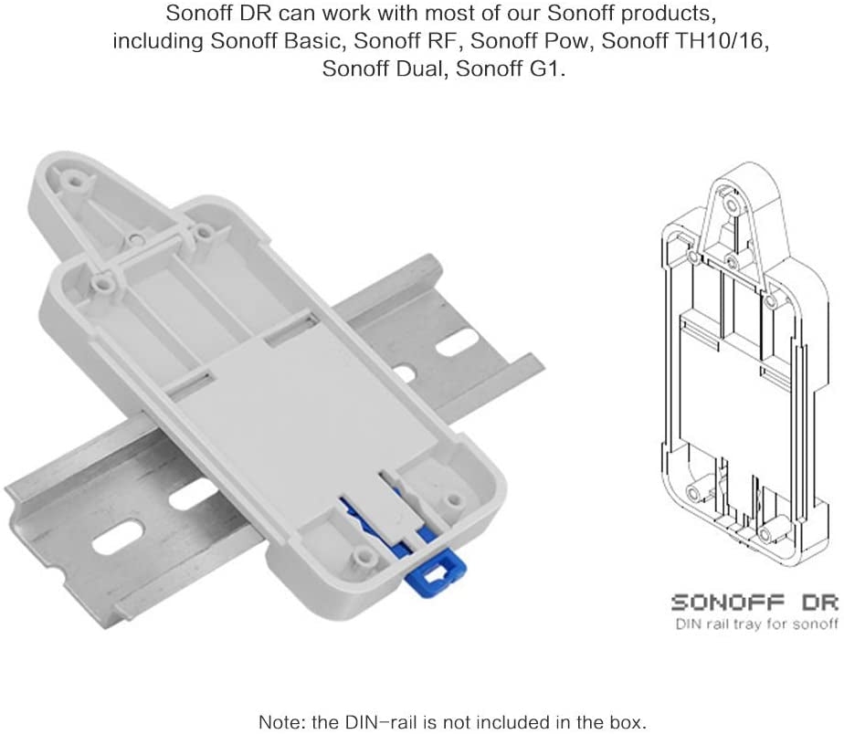 SONOFF DR DIN stenski nosilec za pametno stikalo