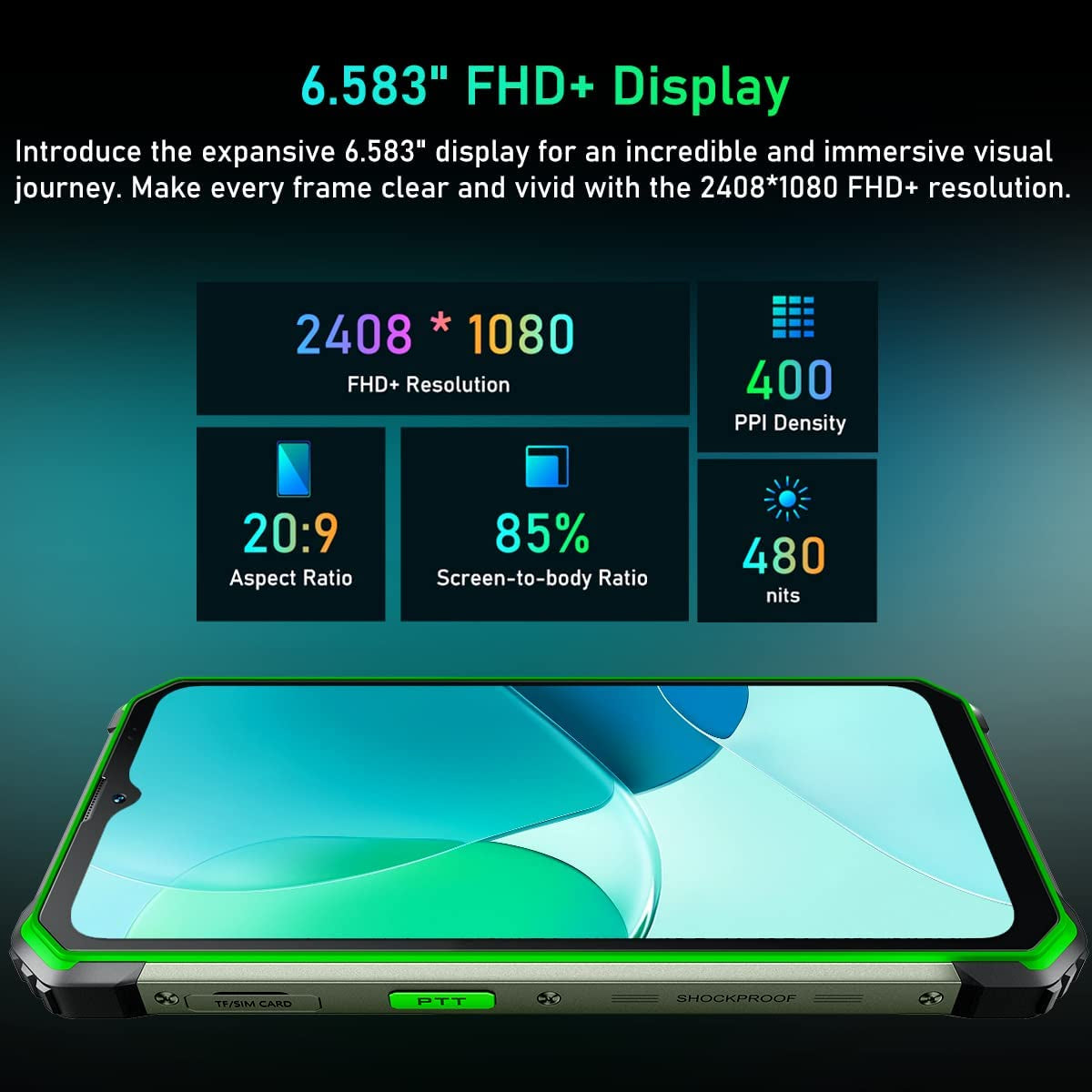 Blackview pametni robustni telefon BV7100 6GB+128GB, oranžen