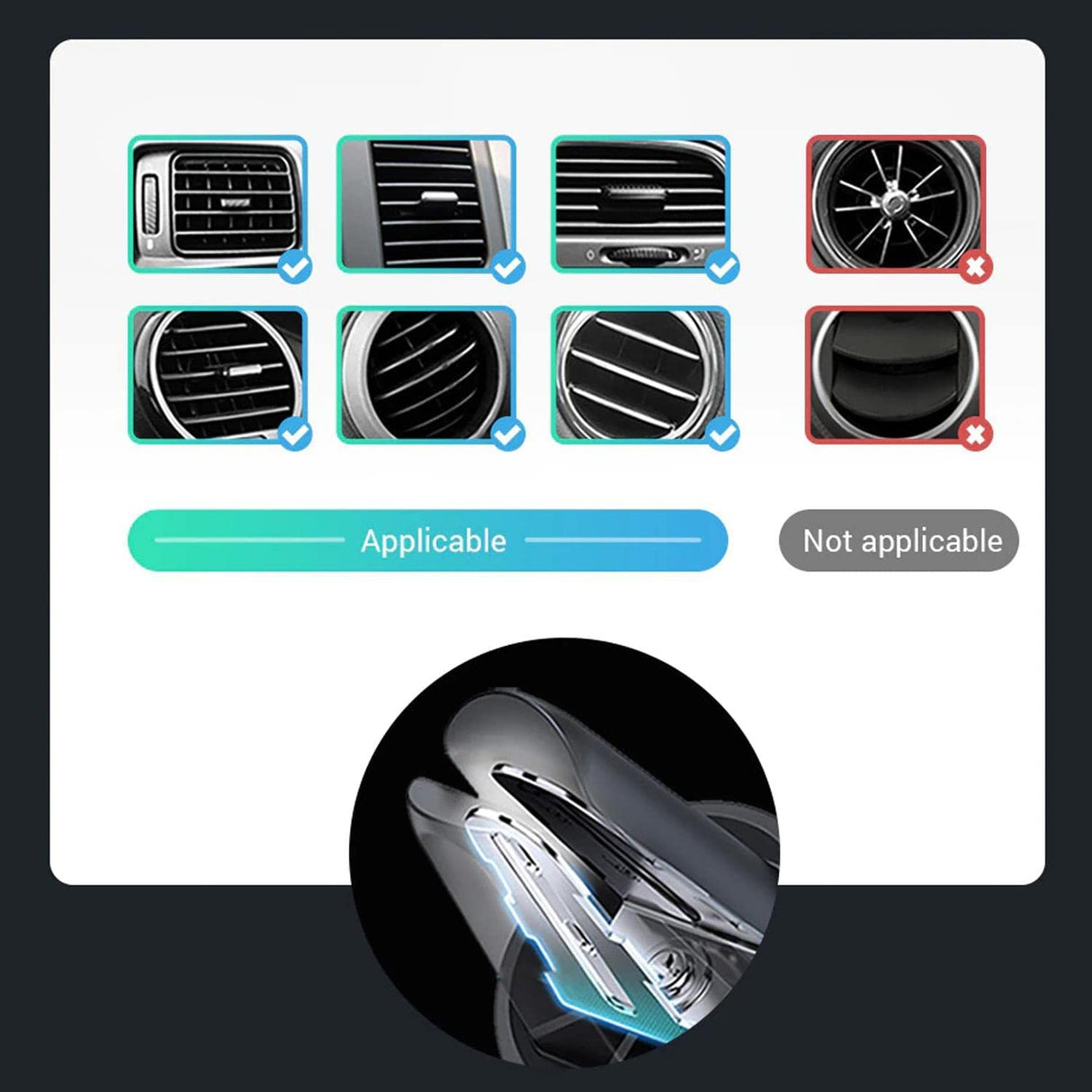 UGREEN 15W Qi indukcijski avtomobilski polnilnik in držalo za telefon