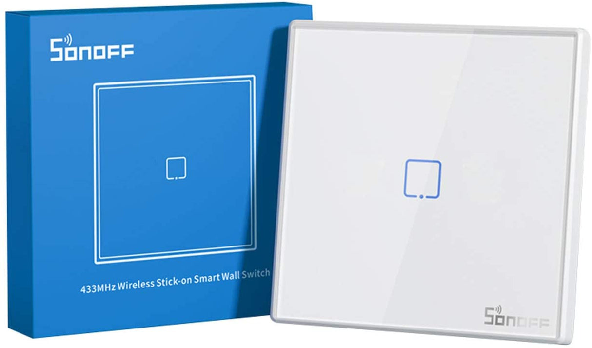 SONOFF brezžično pametno stensko stikalo 433MHz enojno T2EU1C-RF