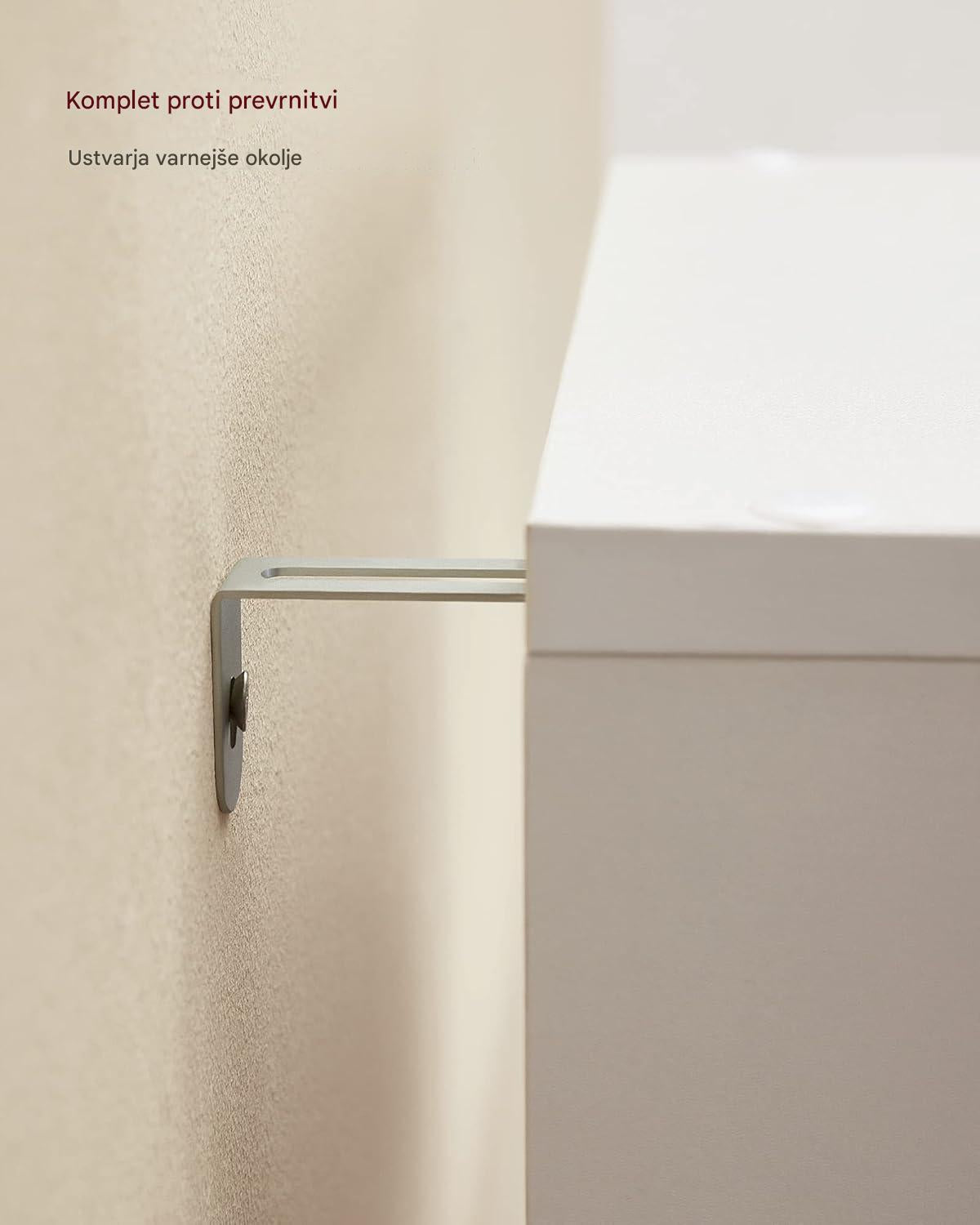 VASAGLE omara ali regal s 10 odprtimi predali, bela