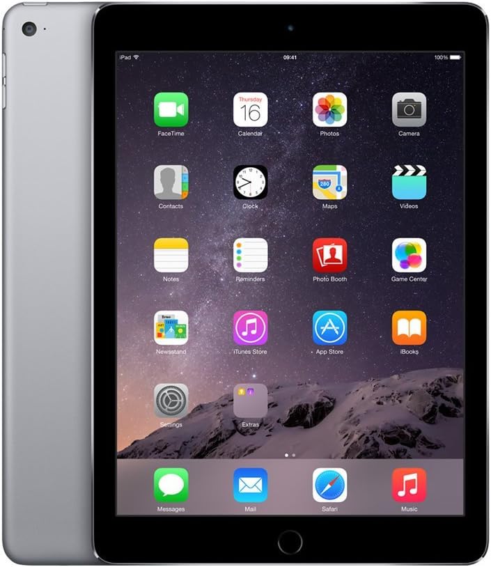 Obnovljen iPad Air 2 9.7" (64GB Wifi) Razred B, Space Gray, Cellular