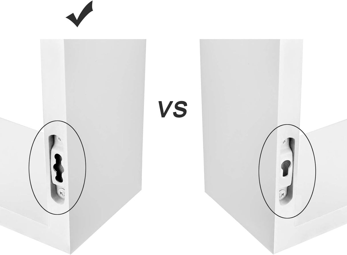 SONGMICS komplet 3 plavajočih polic 60 -45 -30cm