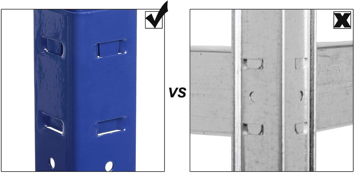 SONGMICS Regal 80 x 160 x 40 cm rjavo-moder,GLR44Q