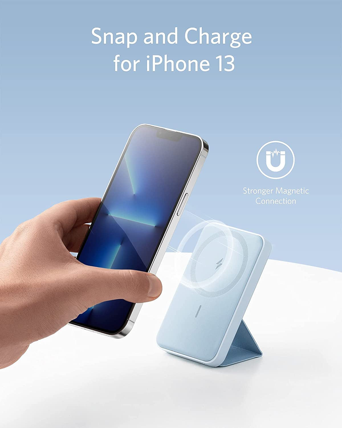 Anker MagGo 5000mAh moder magnetni brezžični powerbank