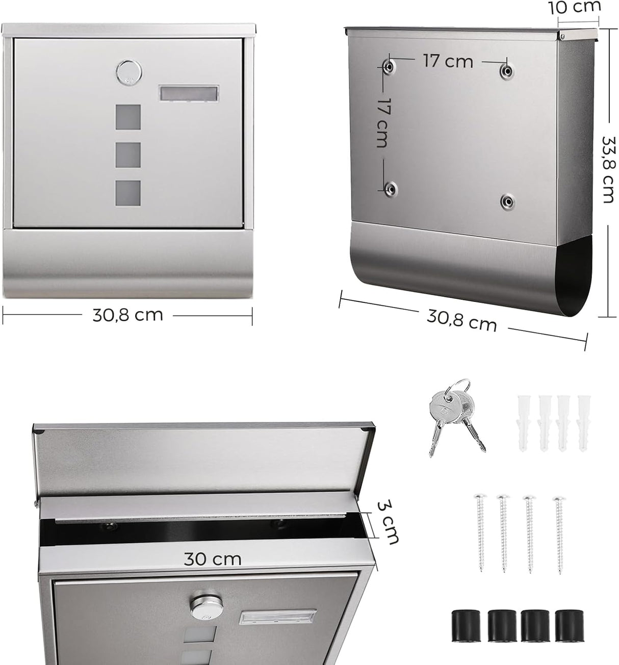 SONGMICS poštni nabiralnik GMB020S02