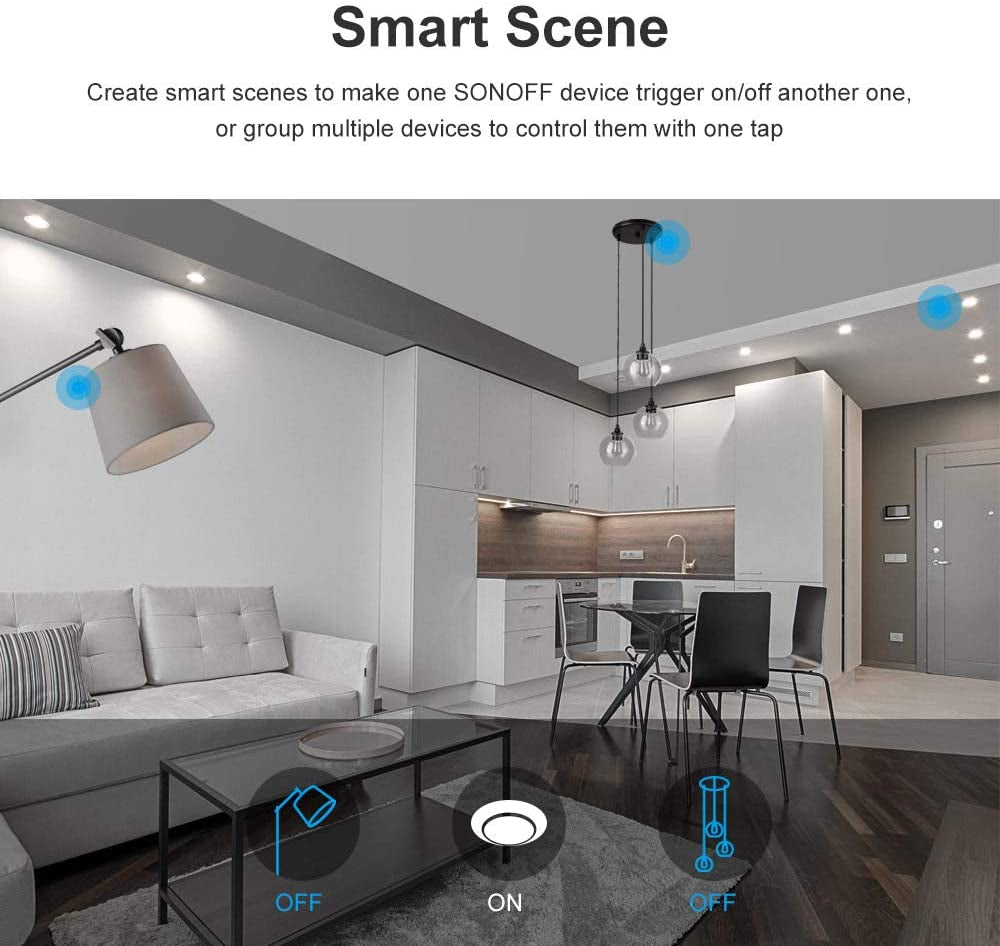 SONOFF pametno stensko stikalo Wi-Fi enojno T3EU1C-TX