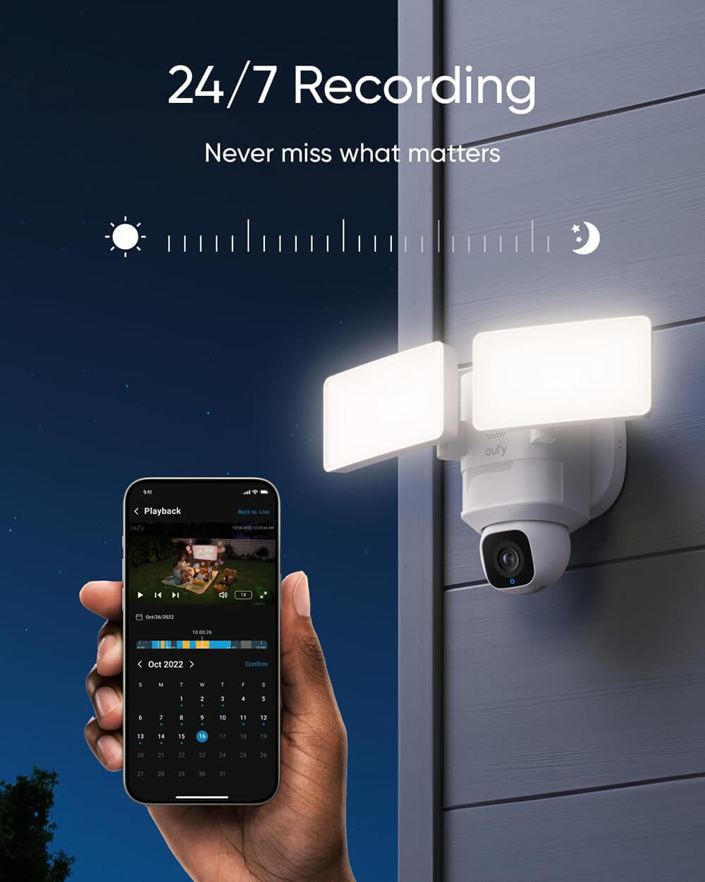 Anker Eufy Security Floodlight E30, Wi-Fi zunanja brezžična kamera