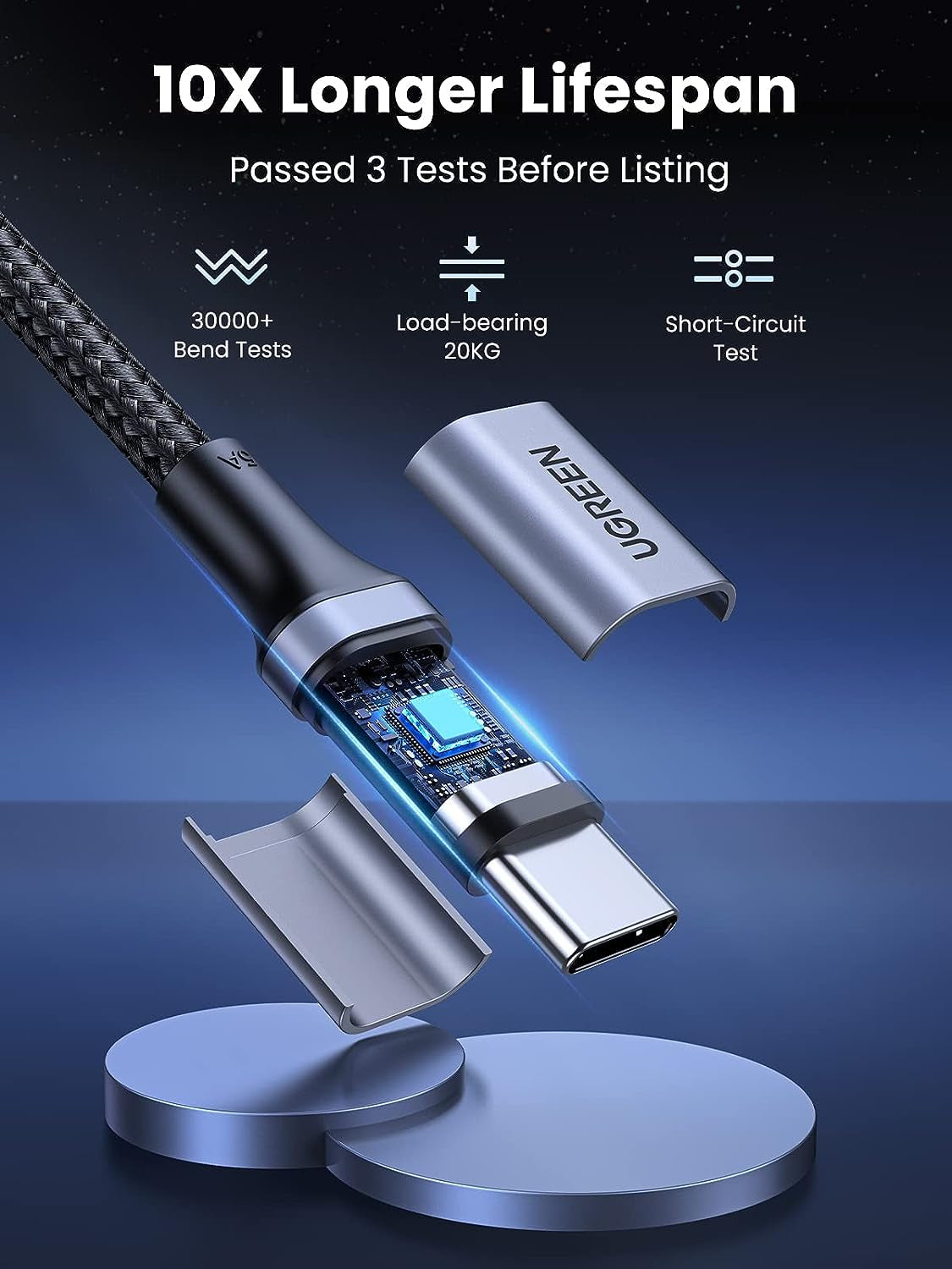 Ugreen 100W PD kabel USB-C 1m