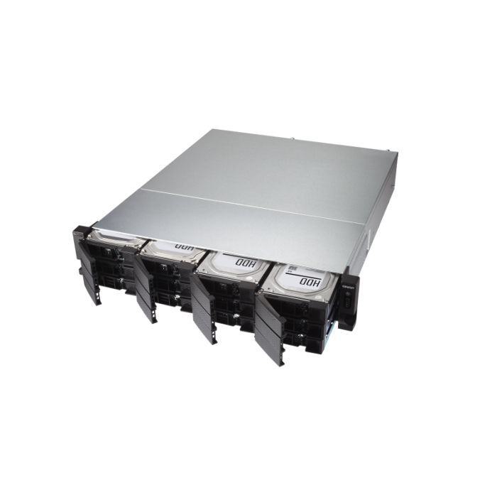QNAP NAS strežnik za 12 diskov, 2U, Xeon, 32GB ram, 2x 10GbE SFP+