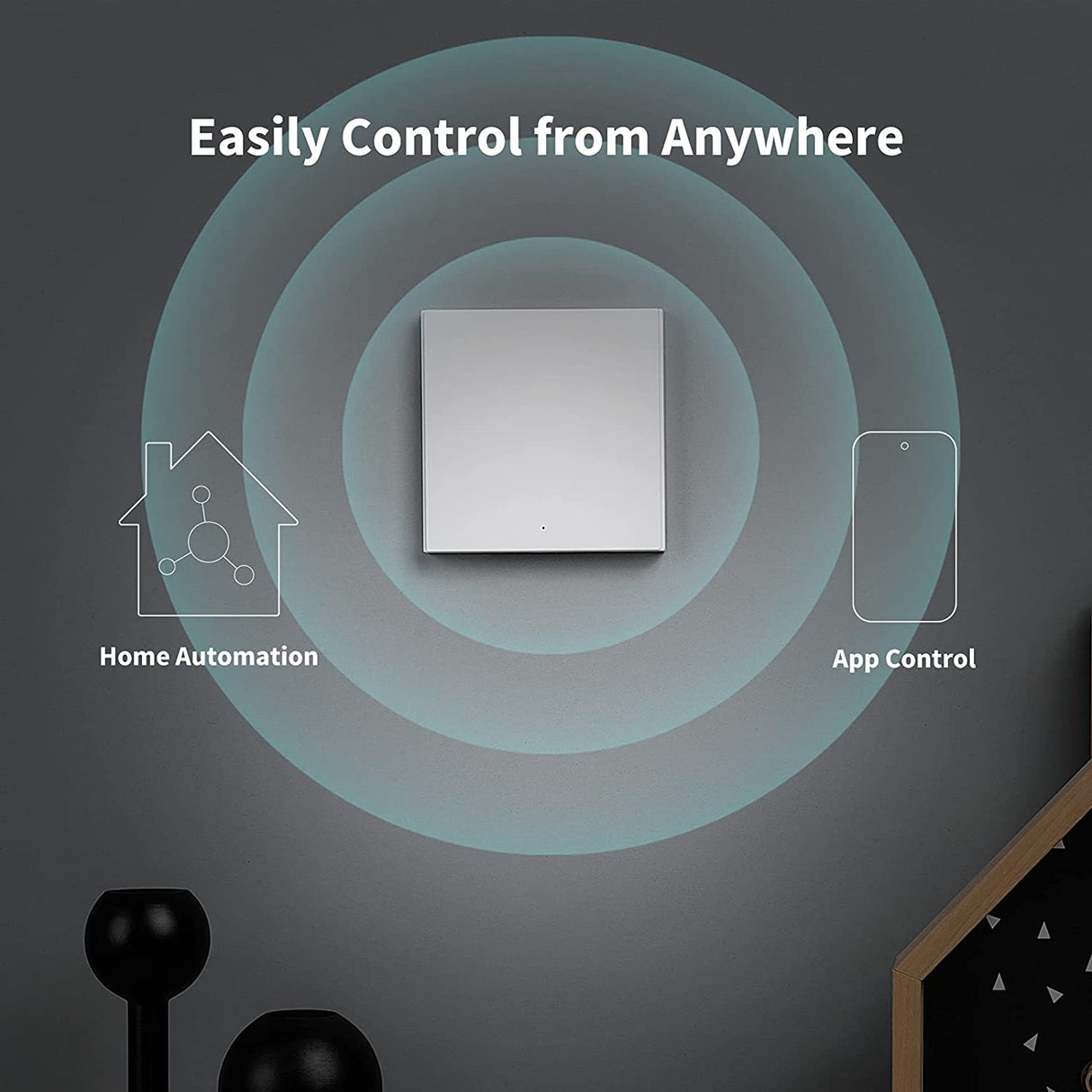 Aqara enojno brezžično stensko stikalo H1 H1 EU (z nevtralnim vodnikom) WS-EUK03