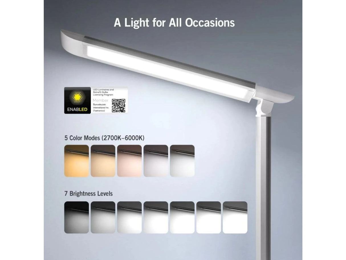 Taotronics LED namizna svetilka 13 pisarniška miza 35-modne svetilke s stabilnim USB priključkom za polnjenje in upravljanjem na dotik