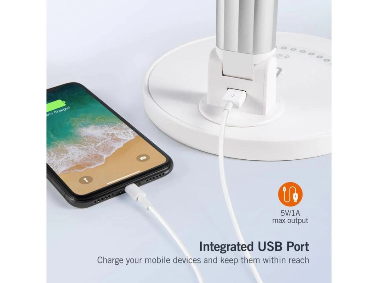 Taotronics LED namizna svetilka 13 pisarniška miza 35-modne svetilke s stabilnim USB priključkom za polnjenje in upravljanjem na dotik