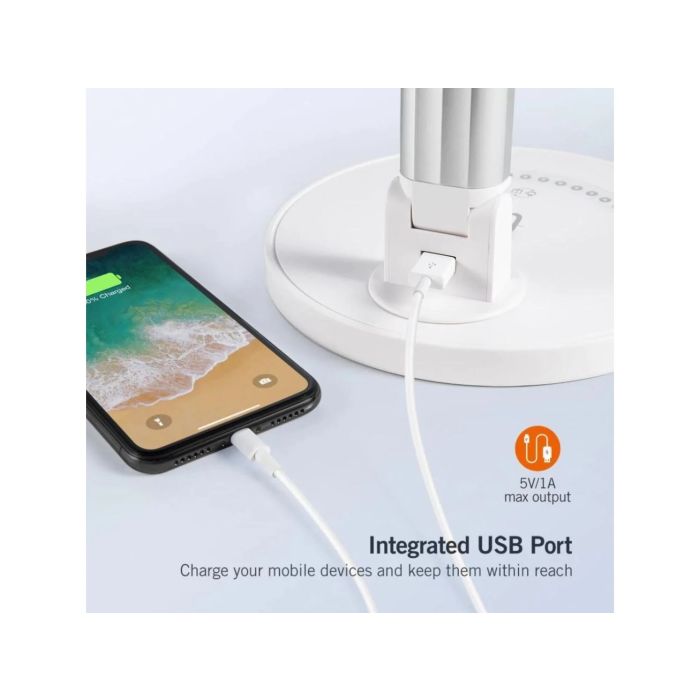 Taotronics LED namizna svetilka 13 pisarniška miza 35-modne svetilke s stabilnim USB priključkom za