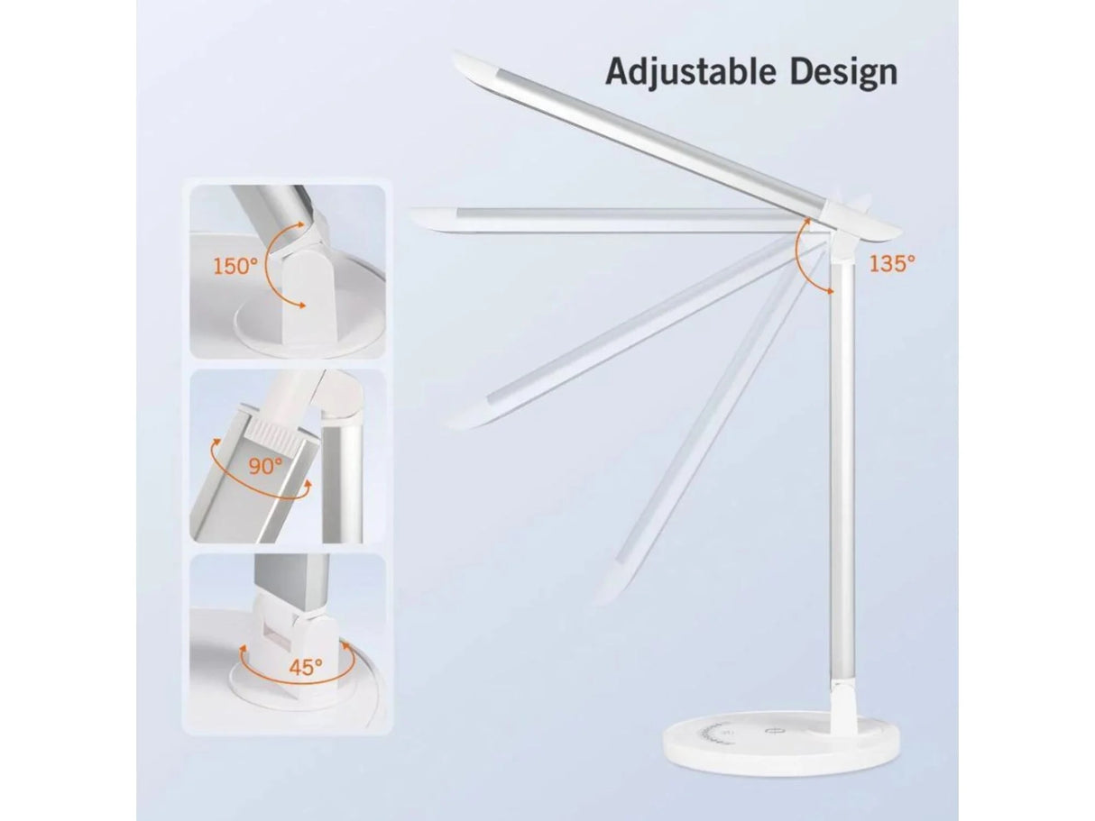 Taotronics LED namizna svetilka 13 pisarniška miza 35-modne svetilke s stabilnim USB priključkom za polnjenje in upravljanjem na dotik