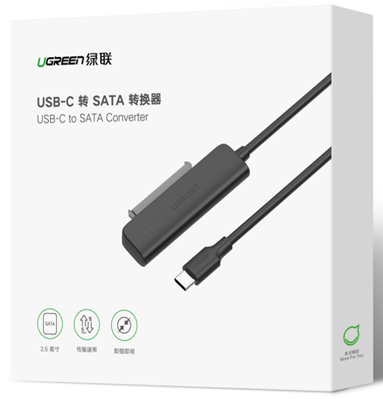 Ugreen USB-C 3.1 na SATA Adapter za 2.5“ - box