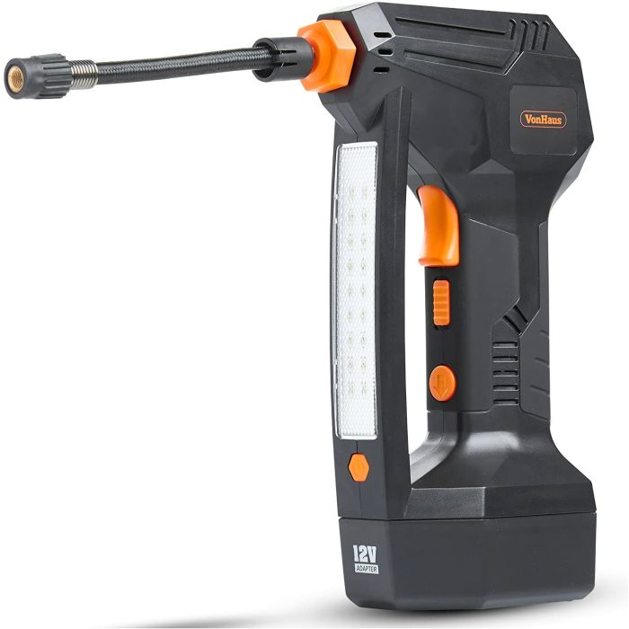 VonHaus 12V polnilec pnevmatik z digitalnim merilcem tlaka