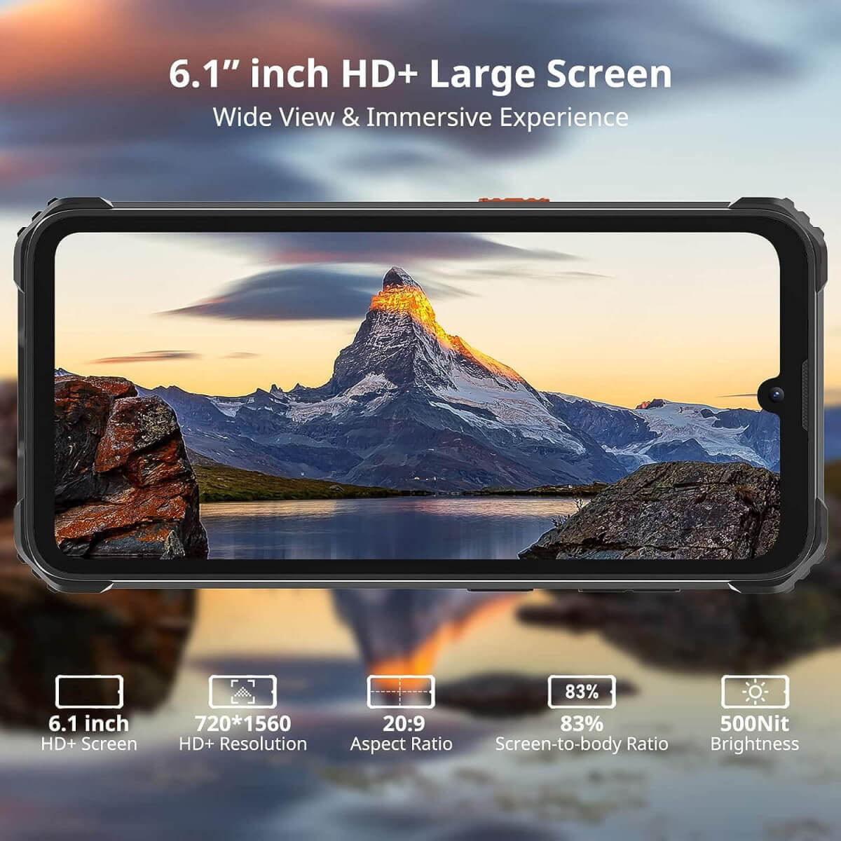 Blackview pametni robustni telefon BV5300 PLUS 8/128GB, oranžen
