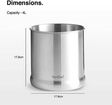 VonShef držalo za kuhinjske pripomočke nerjaveče jeklo