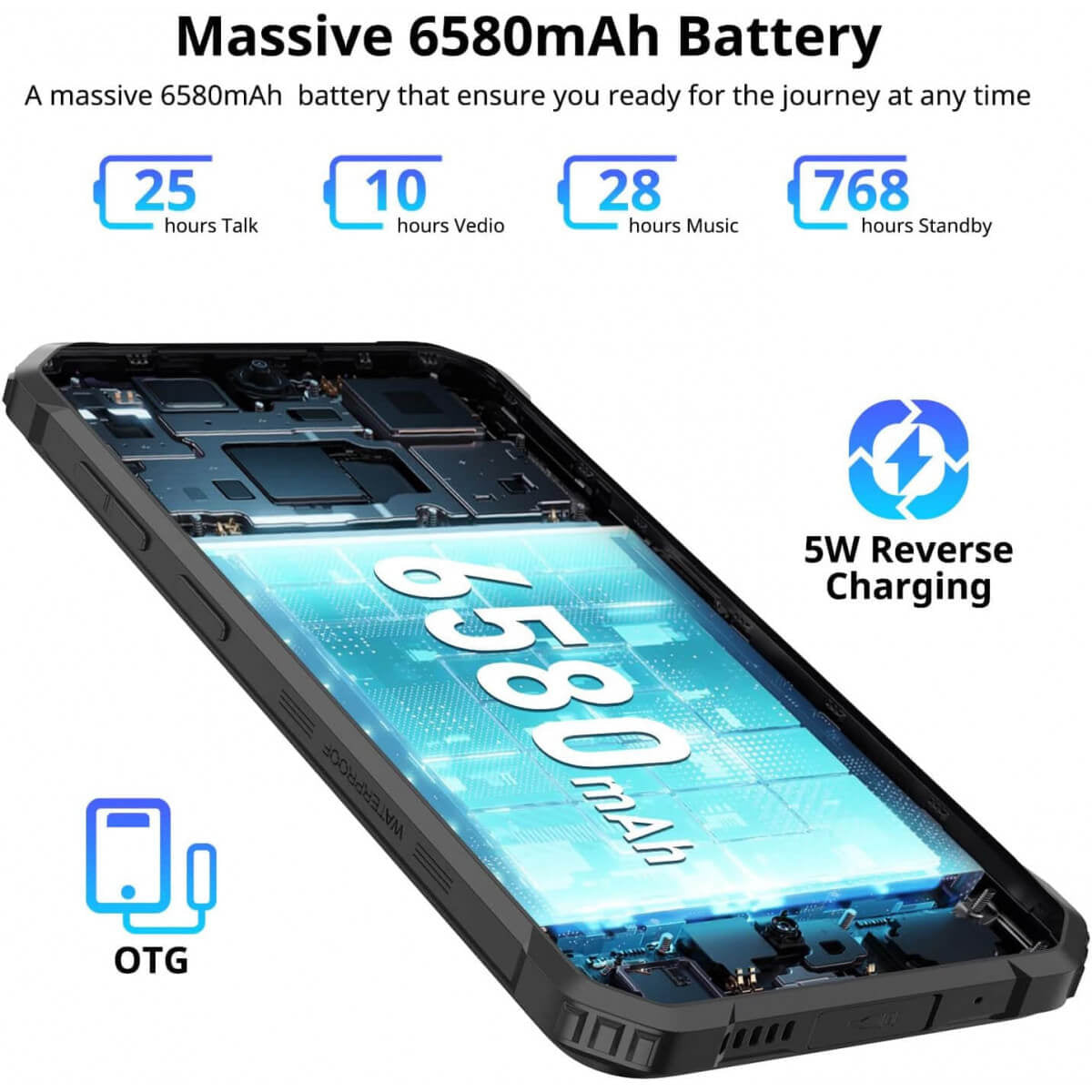 Blackview pametni robustni telefon BV5300 PLUS 8/128GB, oranžen