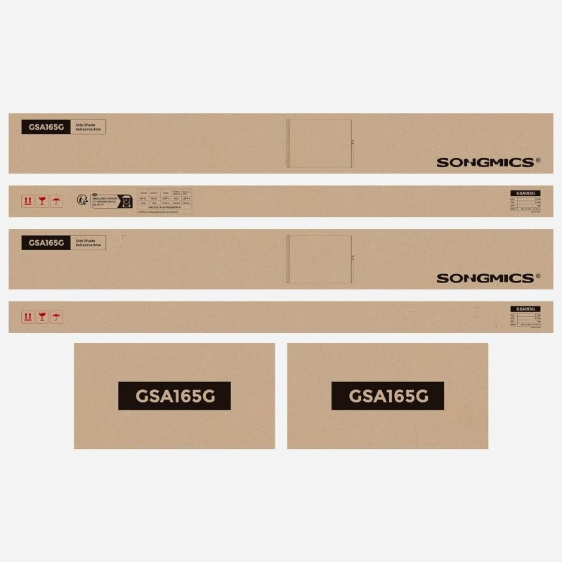 SONGMICS Stranski senčnik 160 x 350 cm antracit, GSA165G02