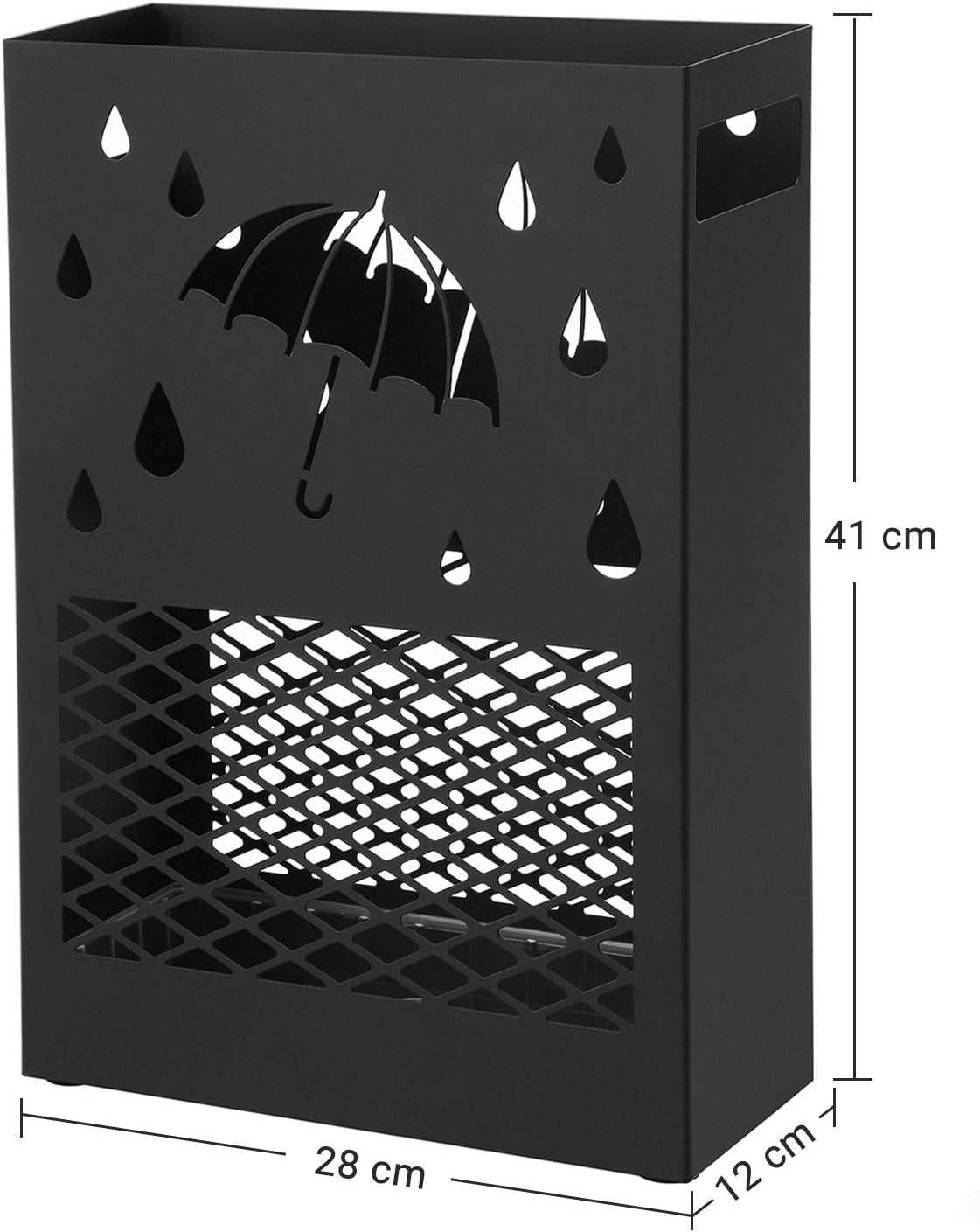 SONGMICS Kovinsko stojalo za dežnike pravokotno