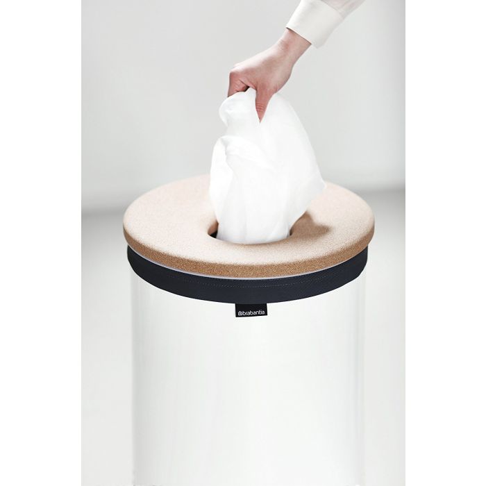 Brabantia koš za perilo 60L okrogel, bel