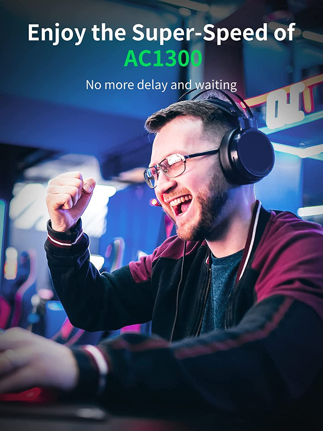 Ugreen USB WiFi adapter AC1300, 1300Mbps 802.11 Dual Band