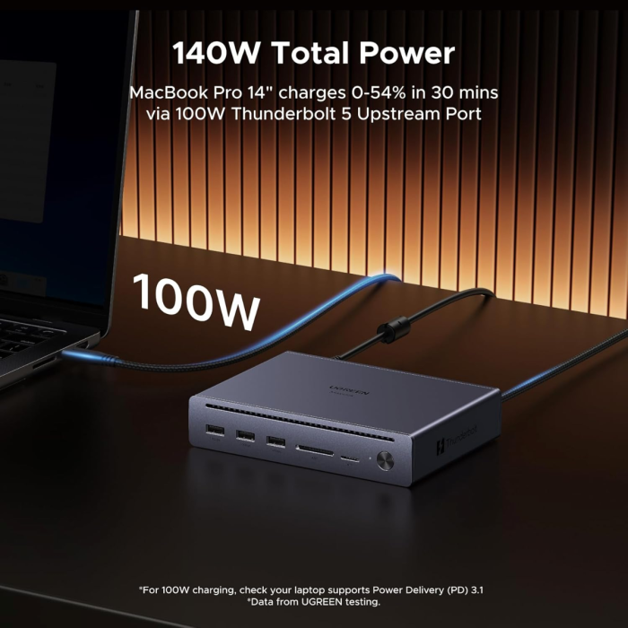 Ugreen Revodok Thunderbolt 5 Priklopna postaja 9v1