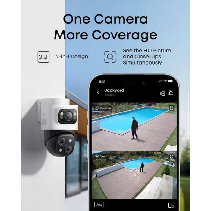 Anker Eufy Security PoE NVR nadzorni sistem S4 (2x eufy E41 + 2x eufy S4)