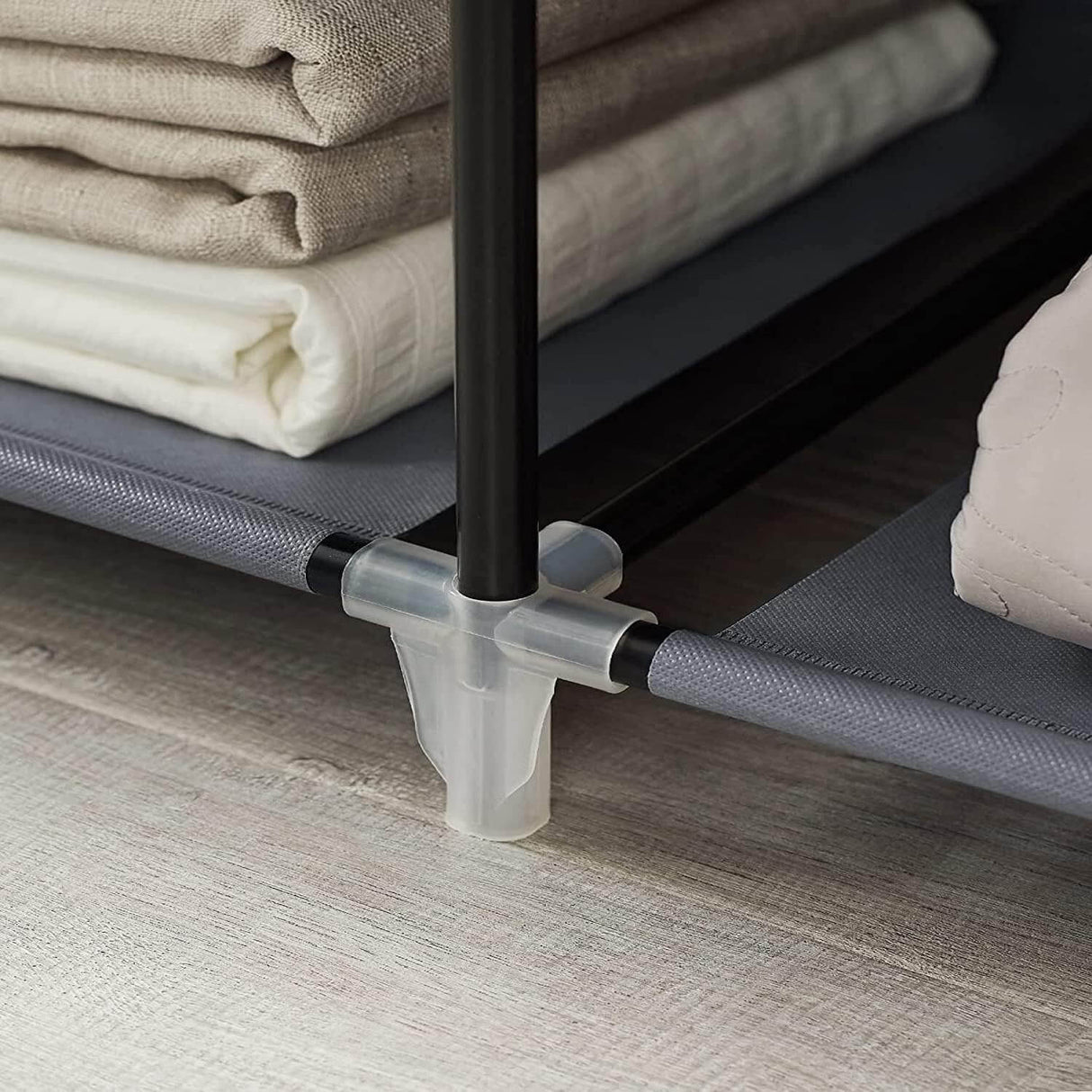 SONGMICS platnena garderobna omara, siva, RYG12G