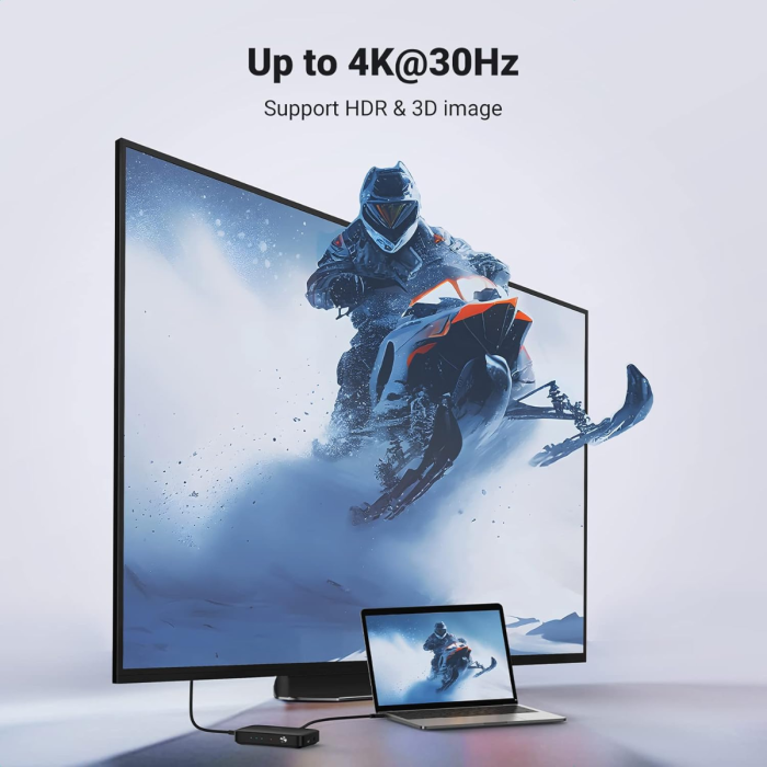 Ugreen HDMI 3x1 HDMI stikalo 4K@30Hz