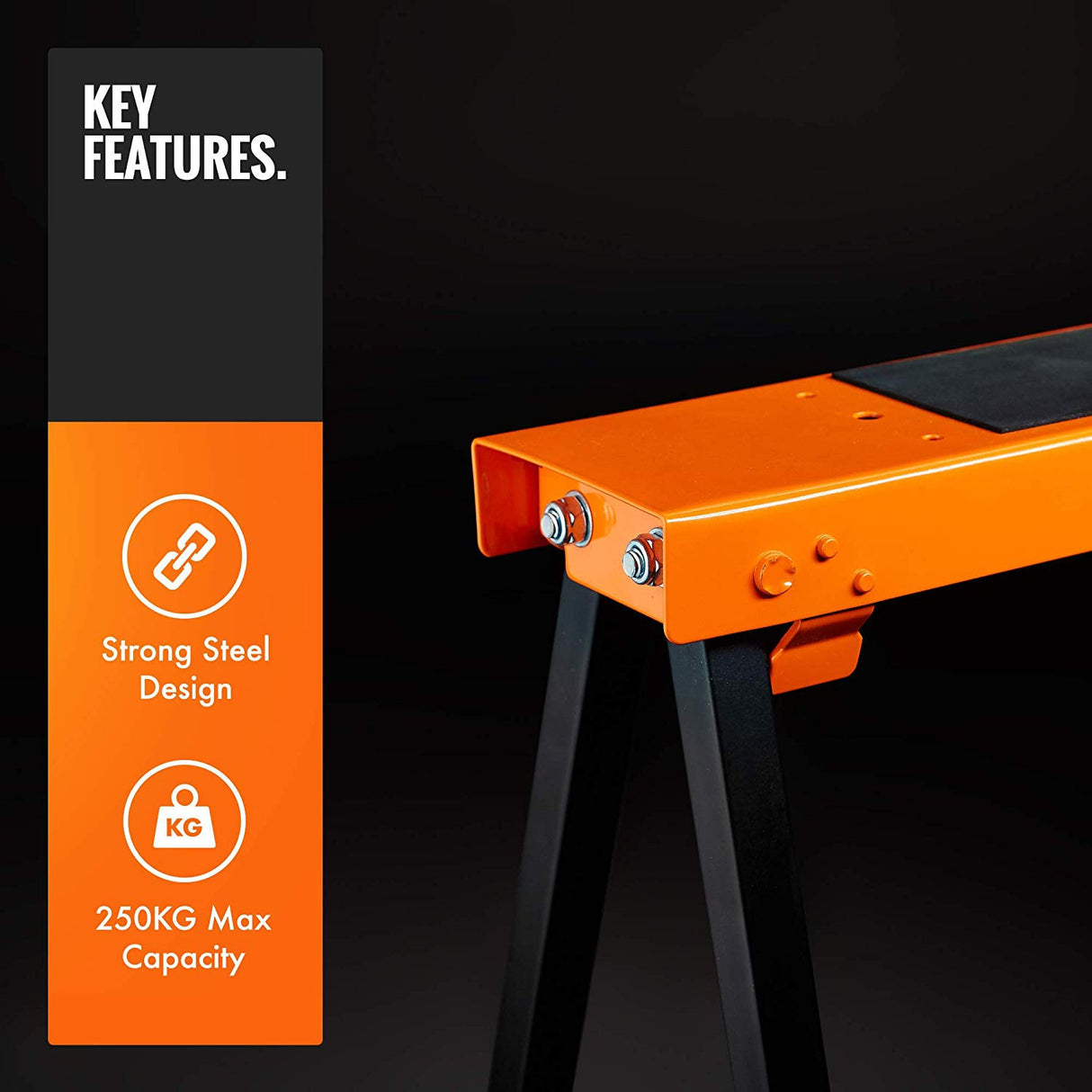 VonHaus zložljiva delovna koza 2 kos