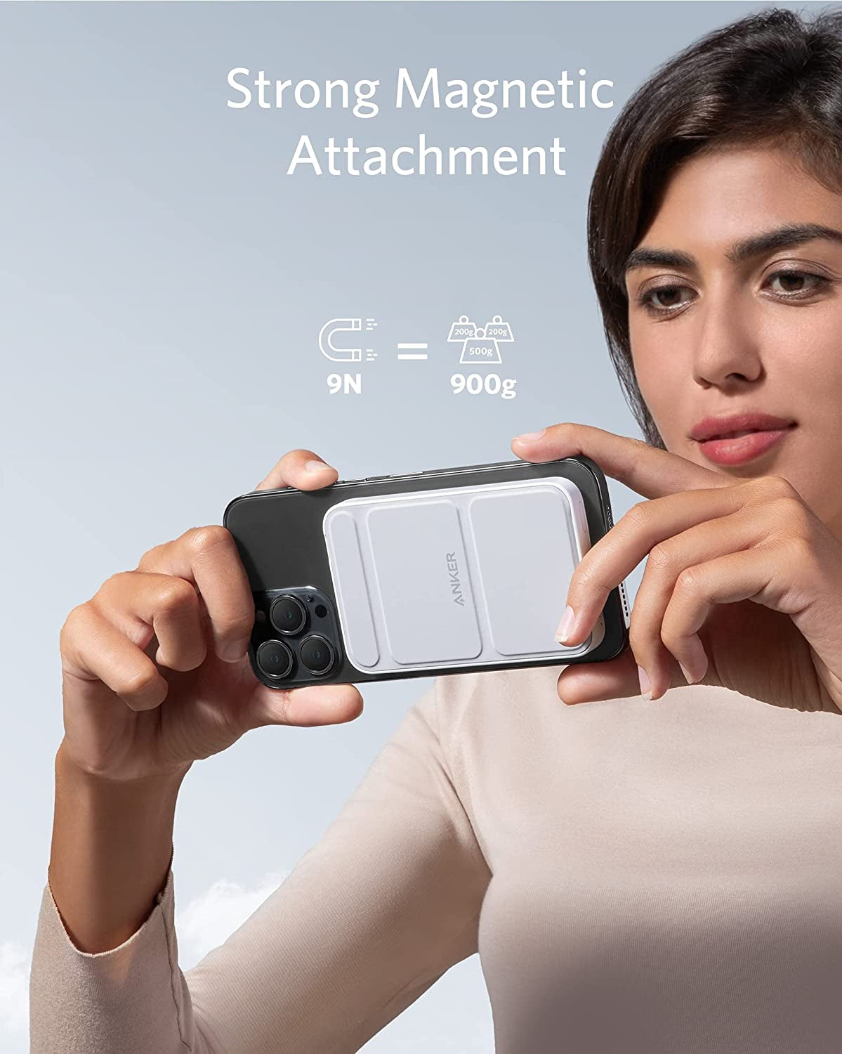 Anker MagGo 5000mAh bel magnetni brezžični powerbank