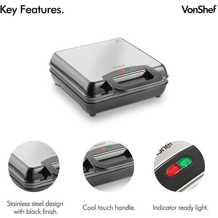 VonShef aparat za belgijske vaflje