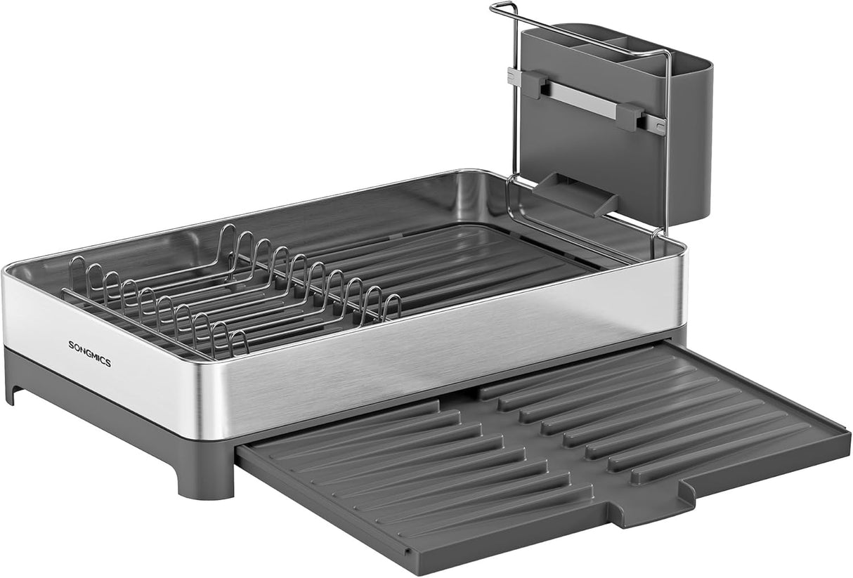 SONGMICS 1-Nivojsko stojalo za sušenje posode črno