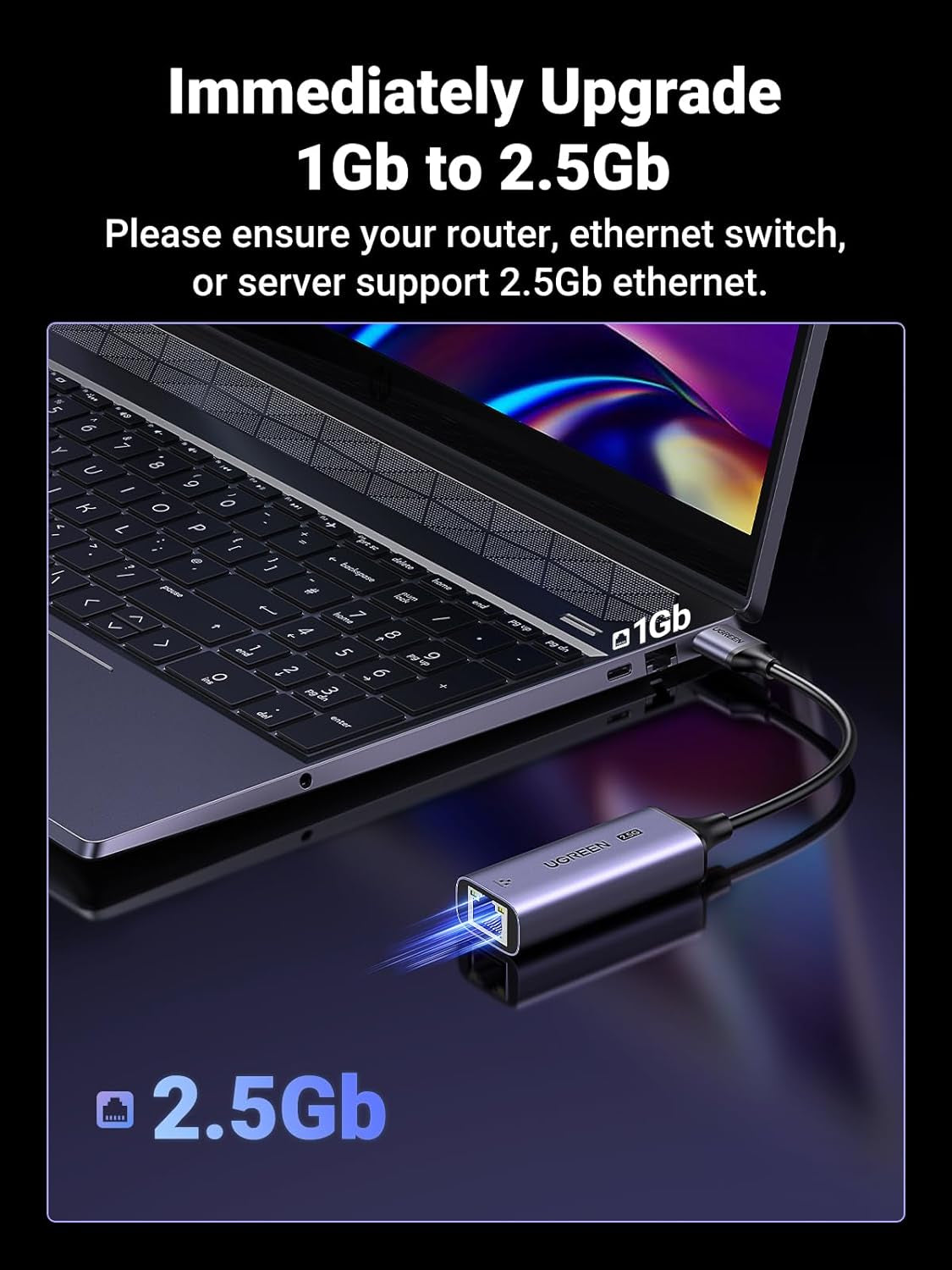 Ugreen USB 3.0 2.5Gbps mrežni adapter
