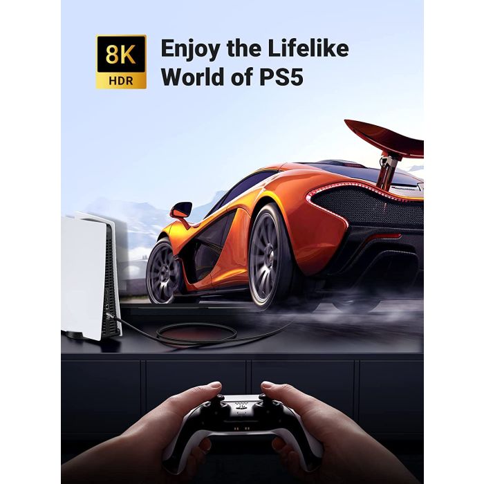 Ugreen 8K HDMI kabel 2.1 8K@60Hz 4K@120Hz, 2M - polybag