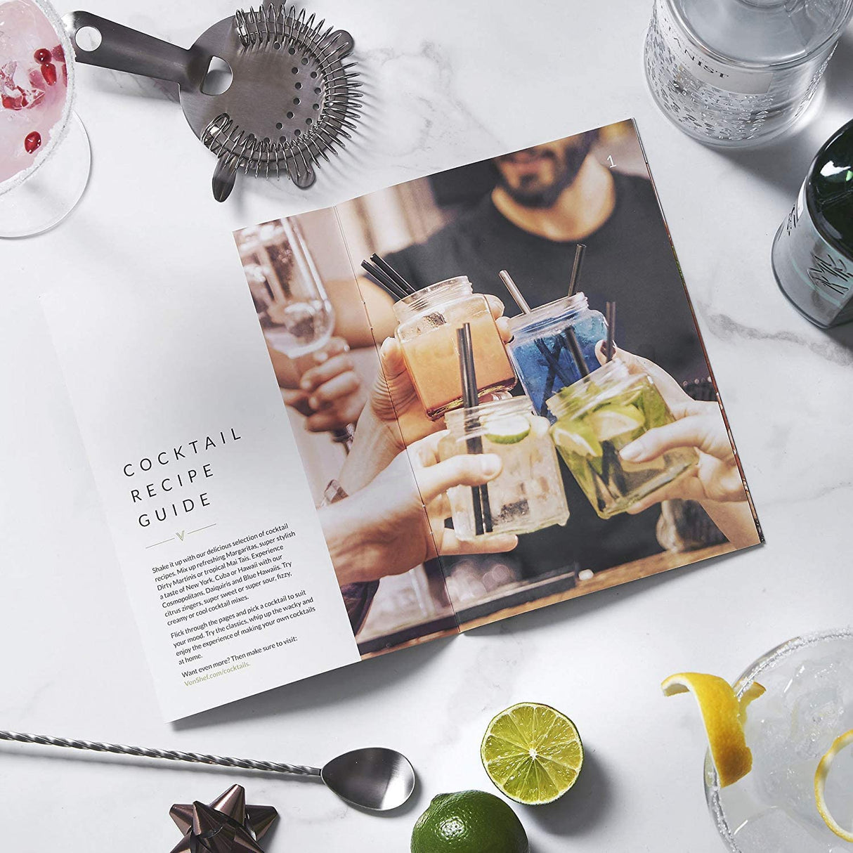 VonShef 6 delni set za koktajle Boston