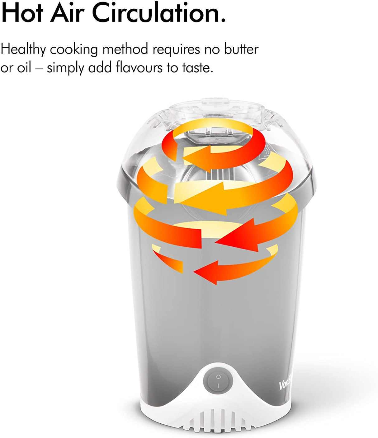 VonShef aparat za pripravo pokovke črn