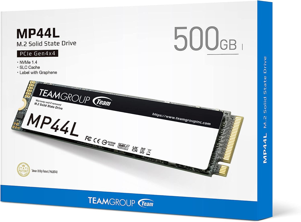 Teamgroup 500GB M.2 NVMe SSD MP44L 5000/2500 MB/s 2280