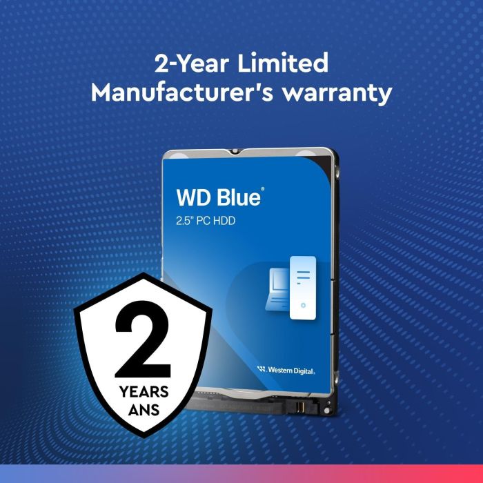 WD 2TB Blue 2,5" SATA 6Gb/s 5400rpm 128MB HDD disk