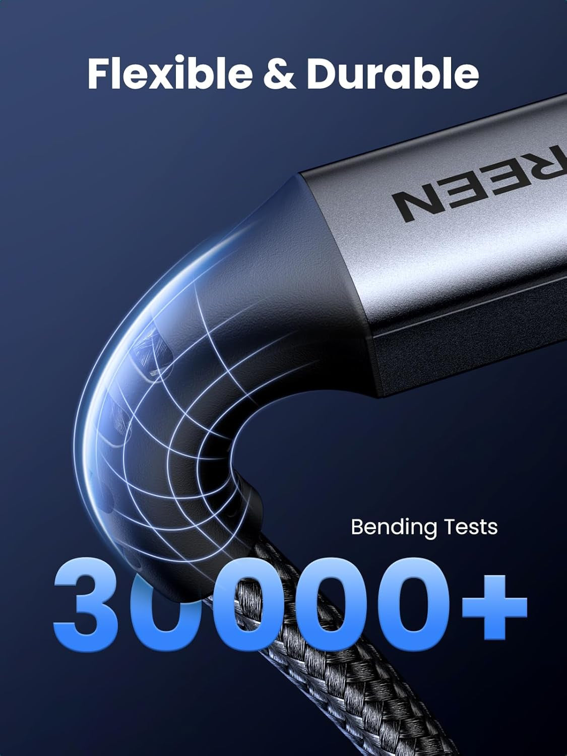 Ugreen 60W USB-C na USB-C polnilni kabel, 2M