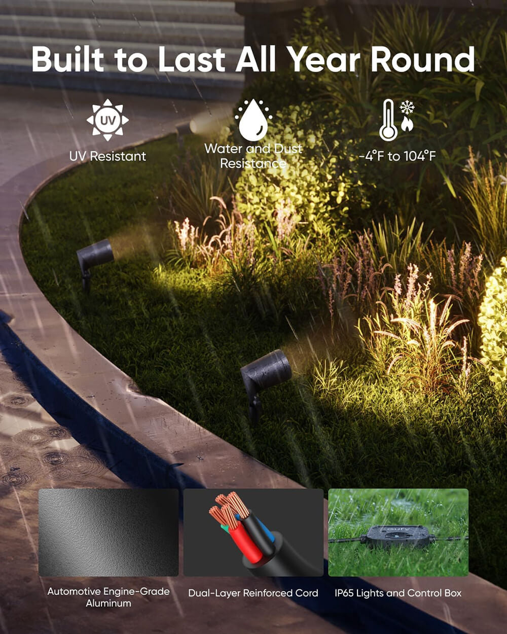 Anker Eufy zunanje okrasne RGB luči E10, 2-pack